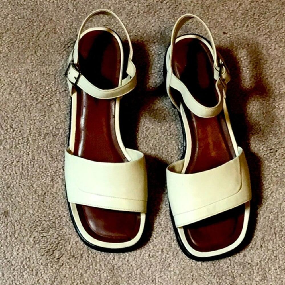 Naturalizer Bone Ankle Strap Shoe. 7.5M